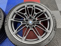 Used 19" / 20 Inch Genuine BMW Style 825 M Competiton G80 G82 M3 M4 Alloy Wheels,Orbit Grey Matt With Bright Turned Face, Delivery Miles,Wide Rear Inc Delivery Miles Michelin Tyres 5x112
