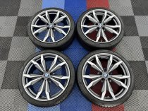 Used 20 Inch Genuine BMW Style 717 M Alloy Wheels, F39 X2 / F48 X1 , Recently Refurbished Including Pirelli Tyres + TPMS Sensors 5x112