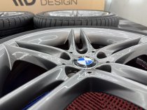 Used 18 Inch Genuine BMW Style 224 Z4M Alloy Wheels, Wider Rears,Good Condition Finished in Gunmetal, Inc VG Bridgestone Tyres 5x120