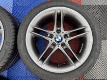 Used 18 Inch Genuine BMW Style 224 Z4M Alloy Wheels, Wider Rears,Good Condition Finished in Gunmetal, Inc VG Bridgestone Tyres 5x120
