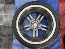 Used 18 Inch Genuine BMW Style 224 Z4M Alloy Wheels, Wider Rears,Good Condition Finished in Gunmetal, Inc VG Bridgestone Tyres 5x120