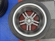 Used 18 Inch Genuine BMW Style 224 Z4M Alloy Wheels, Wider Rears,Good Condition Finished in Gunmetal, Inc VG Bridgestone Tyres 5x120