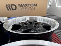 New 17 Inch Throwing Star M5 Style Alloy Wheels In Gloss Black With Polished Dish And Deeper 9" Rears 5x120