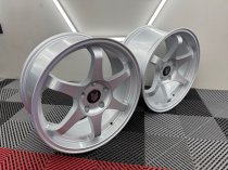 New 18 Inch Fox PF5 Flow Forged Alloy Wheels In Ice Silver, Wider 9" Rear Option BMW 5x120