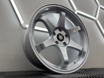 New 18 Inch Fox PF5 Flow Forged Alloy Wheels In Ice Silver, Wider 9" Rear Option BMW 5x120