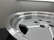 New 18 Inch AM Aero Monoblock Split Alloy Wheels In Silver With Polished Dish, Deeper 9" Rear Mercedes 5x112