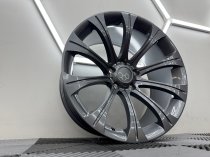 New 19 Inch 166 E60 5M Style Alloy Wheels In Gunmetal With Very Deep Concave 10″ Rears BMW 5x120