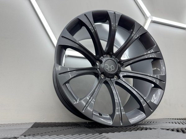 New 19 Inch 166 E60 5M Style Alloy Wheels In Gunmetal With Very Deep Concave 10" Rears BMW 5x120