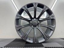 New 19 Inch 166 E60 5M Style Alloy Wheels In Gunmetal With Very Deep Concave 10" Rears BMW 5x120