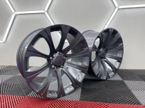 New 19 Inch 166 E60 5M Style Alloy Wheels In Gunmetal With Very Deep Concave 10" Rears BMW 5x120