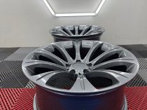 New 19 Inch 166 E60 5M Style Alloy Wheels In Gunmetal With Very Deep Concave 10" Rears BMW 5x120