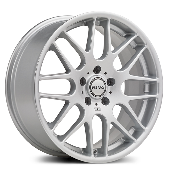 NEW 18" RIVA FOX DTM CSL ALLOY WHEELS FINISHED IN SILVER, DEEPER CONCAVE WIDER 8.5" REAR'S