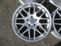 NEW 18" RIVA FOX DTM CSL ALLOY WHEELS FINISHED IN SILVER, DEEPER CONCAVE WIDER 8.5" REAR'S