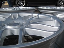 NEW 18 INCH RIVA FOX DTM CSL ALLOY WHEELS FINISHED IN SILVER WITH DEEPER CONCAVE WIDER 8.5" REAR 5x120