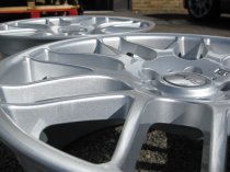 NEW 18" RIVA FOX DTM CSL ALLOY WHEELS FINISHED IN SILVER, DEEPER CONCAVE WIDER 8.5" REAR'S