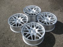 NEW 18 INCH RIVA FOX DTM CSL ALLOY WHEELS FINISHED IN SILVER WITH DEEPER CONCAVE WIDER 8.5" REAR 5x120