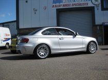 NEW 18 INCH RIVA FOX DTM CSL ALLOY WHEELS FINISHED IN SILVER WITH DEEPER CONCAVE WIDER 8.5" REAR 5x120