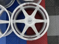 NEW 20 INCH MK MOTORSPORT ALLOY WHEELS IN SILVER WITH POLISHED DISH AND VERY DEEP 10.5" REARS 5x120