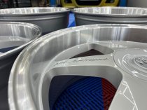 NEW 20 INCH MK MOTORSPORT ALLOY WHEELS IN SILVER WITH POLISHED DISH AND VERY DEEP 10.5" REARS 5x120