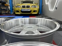 NEW 20 INCH MK MOTORSPORT ALLOY WHEELS IN SILVER WITH POLISHED DISH AND VERY DEEP 10.5" REARS 5x120