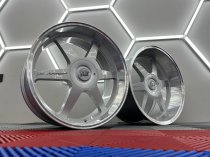 NEW 20 INCH MK MOTORSPORT ALLOY WHEELS IN SILVER WITH POLISHED DISH AND VERY DEEP 10.5" REARS 5x120