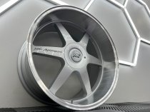 NEW 20 INCH MK MOTORSPORT ALLOY WHEELS IN SILVER WITH POLISHED DISH AND VERY DEEP 10.5″ REARS 5x120