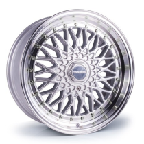 NEW 16″ DARE DR RS ALLOY WHEELS IN SILVER WITH POLISHED DISH AND CHROME RIVETS VERY DEEP 9″ REAR OPTION