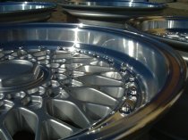 NEW 16 INCH DARE DR RS ALLOY WHEELS IN SILVER WITH POLISHED DISH AND CHROME RIVETS, DEEPER 9" REAR OPTION 5x112/120