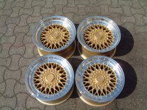 NEW 16 INCH DARE DR RS ALLOY WHEELS IN GOLD WITH POLISHED DISH AND DEEPER 9" REARS 4x100/108