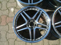 NEW 20 INCH AM TWIN DEEP ALLOY WHEELS IN GUNMETAL WITH POLISHED FACE AND INOX DISH, DEEPER 10″ REAR 5x112