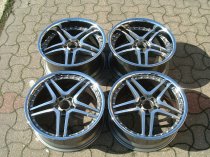 NEW 20 INCH AM TWIN DEEP ALLOY WHEELS IN GUNMETAL WITH POLISHED FACE AND INOX DISH, DEEPER 10" REAR 5x112