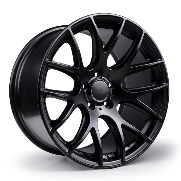 NEW 18 INCH 3SDM 0.01 ALLOY WHEELS IN SATIN BLACK WITH DEEPER CONCAVE 9.5" REAR OPTION 5x100