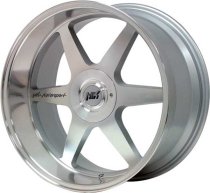 NEW 20" MOTORSPORT ALLOYS WHEELS SILVER WITH POLISHED DISH