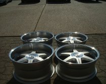 NEW 20" MOTORSPORT ALLOYS WHEELS SILVER WITH POLISHED DISH
