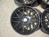 NEW 18" RIVA DTM CSL ALLOY WHEELS, GLOSS BLACK, DEEPER CONCAVE WIDER 8.5" REAR