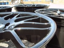 NEW 19 INCH FOX RIVA DTM CSL ALLOY WHEEL IN GLOSS BLACK WITH DEEPER CONCAVE 9" REAR 5x120