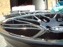 NEW 19 INCH FOX RIVA DTM CSL ALLOY WHEEL IN GLOSS BLACK WITH DEEPER CONCAVE 9" REAR 5x120