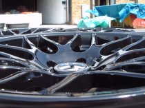 NEW 19 INCH FOX RIVA DTM CSL ALLOY WHEEL IN GLOSS BLACK WITH DEEPER CONCAVE 9" REAR 5x120