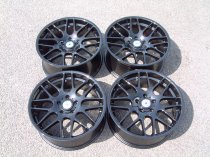 NEW 19 INCH FOX RIVA DTM CSL ALLOY WHEEL IN GLOSS BLACK WITH DEEPER CONCAVE 9" REAR 5x120