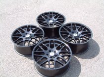 NEW 19 INCH FOX RIVA DTM CSL ALLOY WHEEL IN GLOSS BLACK WITH DEEPER CONCAVE 9" REAR 5x120