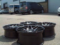 NEW 19 INCH FOX RIVA DTM CSL ALLOY WHEEL IN GLOSS BLACK WITH DEEPER CONCAVE 9" REAR 5x120