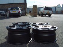 NEW 18 INCH 3SDM 0.05 ALLOY WHEELS IN SATIN BLACK WITH DEEPER CONCAVE 9.5" REAR OPTION 5x112