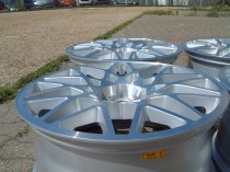 NEW 19 INCH DARE LG2 ALLOY WHEELS IN SILVER WITH FULL POLISHED FACE ET35 OR ET45 5x112