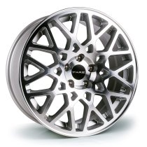 NEW 19" DARE LG2 ALLOY WHEELS IN SILVER WITH FULL POLISHED FACE ET35 OR ET45