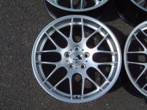 NEW 19″ ATOMIC CSL ALLOY WHEELS IN HYPER SILVER, WITH DEEPER CONCAVE 9.5″ ET45 REAR**RARE FITMENT**