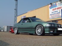 NEW 19 INCH ATOMIC CSL ALLOY WHEELS IN HYPER SILVER, WITH DEEPER CONCAVE 9.5" ET45 REAR**RARE FITMENT** 5x120