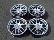 NEW 19 INCH ATOMIC CSL ALLOY WHEELS IN HYPER SILVER, WITH DEEPER CONCAVE 9.5" ET45 REAR**RARE FITMENT** 5x120