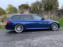 NEW 19 INCH ATOMIC CSL ALLOY WHEELS IN HYPER SILVER, WITH DEEPER CONCAVE 9.5" ET45 REAR**RARE FITMENT** 5x120