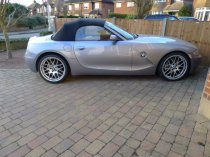 NEW 19 INCH ATOMIC CSL ALLOY WHEELS IN HYPER SILVER, WITH DEEPER CONCAVE 9.5" ET45 REAR**RARE FITMENT** 5x120