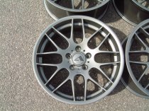 NEW 19 INCH ATOMIC CSL ALLOY WHEELS IN SATIN GUNMETAL, WITH DEEPER CONCAVE 9.5″ ET45 REAR**RARE FITMENT** 5x120